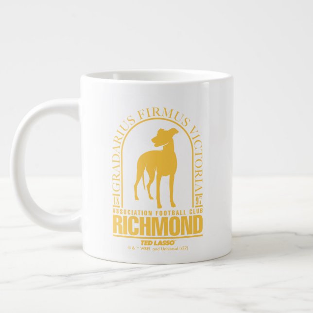Grande Tasse Ted Lasso | AFC Richmond Gold Arched Logo (Gauche)