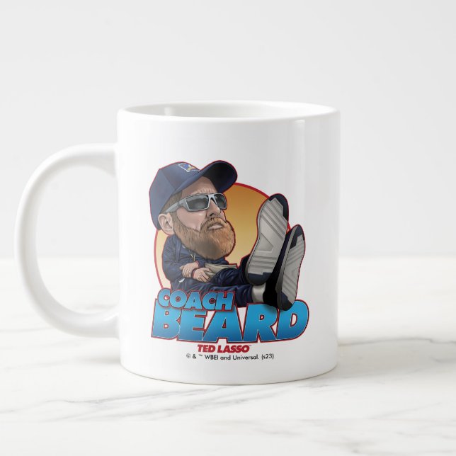 Grande Tasse Ted Lasso | Coach Beard Bobblehead (Gauche)