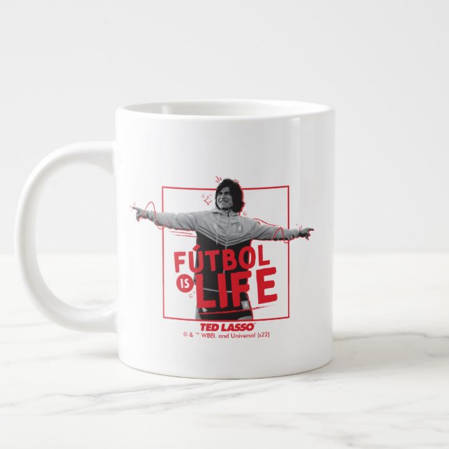 Grande Tasse Ted Lasso | Dani Rojas Fútbol is Life (Gauche)