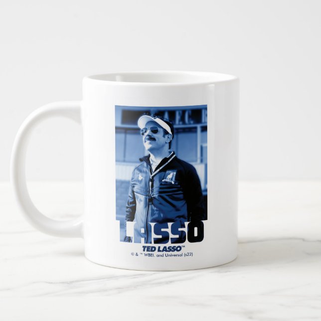 Grande Tasse Ted Lasso | Lasso Photo Portrait Graphique (Gauche)