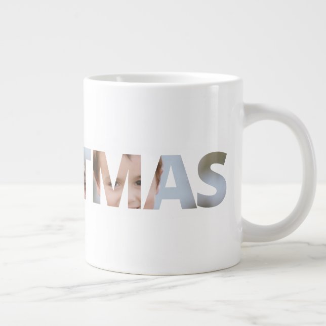 Grande Tasse Téléchargez votre photo en Noël par SMS (Droite)
