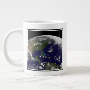 Grande Tasse Tempêtes Tropicales Sur La Planète Terre.