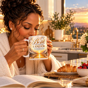 Grande Tasse Tenez-vous tranquilles et sachez que je suis Dieu 