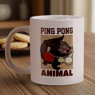 Grande Tasse Tennis De Table Funny Ping Pong Binturong Bearcat