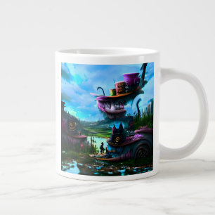 Grande Tasse Terre de contes pocalyptiques (plus sombre)