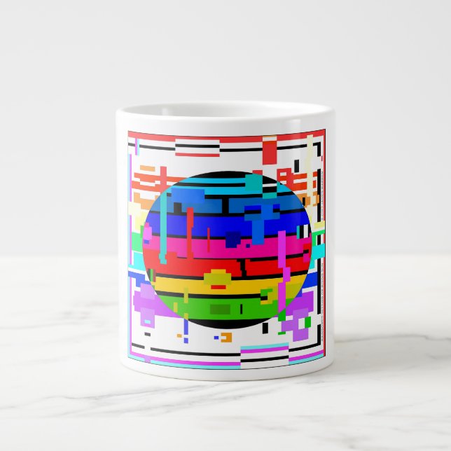 Grande Tasse Terriers d'ARRANGEMENT de RAINBOWED OU de SOLEIL (Devant)