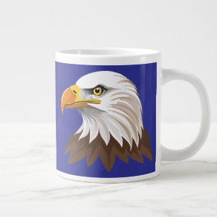 Grande Tasse Tête d'aigle américain