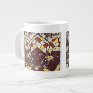 Grande Tasse Textiles peints à la main décrivant tous les jours