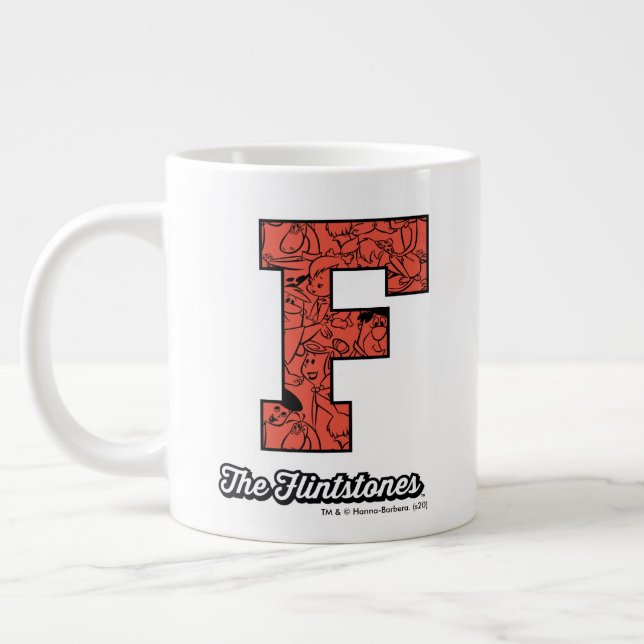 Grande Tasse The Flintstones | Collegiate Style Monogram (Gauche)
