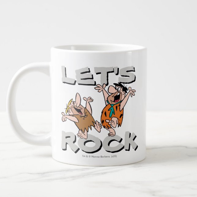 Grande Tasse The Flintstones | Fred & Barney - Let's Rock (Gauche)