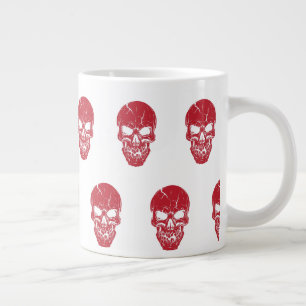 Grande Tasse Thème Crâne Rouge