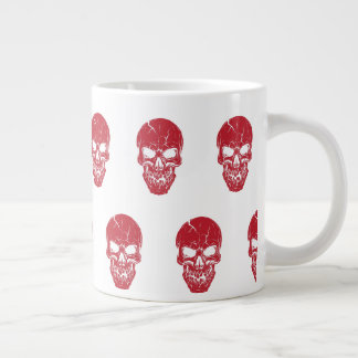 Grande Tasse Thème Crâne Rouge
