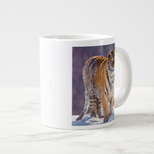 Grande Tasse Tigre de Sibérie dans la neige, Chine
