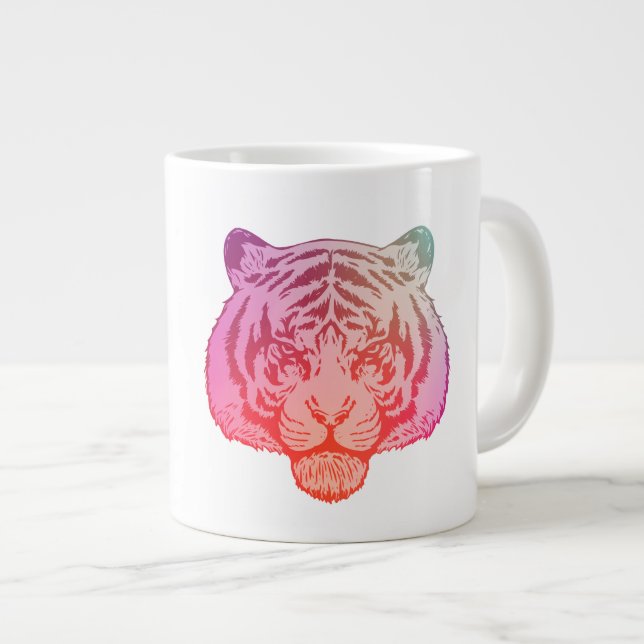 Grande Tasse Tigre Néon (Devant droit)