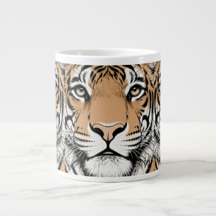Grande Tasse Tigre qui fixe, visage de tigre