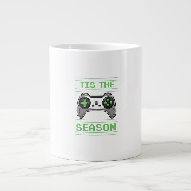 Grande Tasse Tis The Season Video Games Christmas Xmas Gamer (Devant)