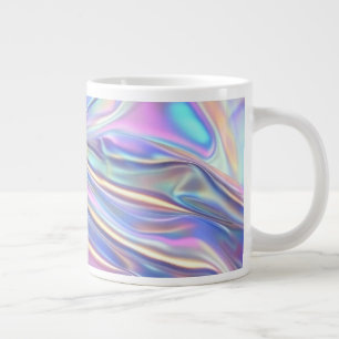 Grande Tasse Tissu métallisé iridescent sarcelle or violet