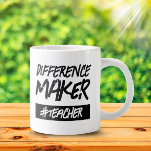 Grande Tasse Titre du travail du hashtag différentiel Maker