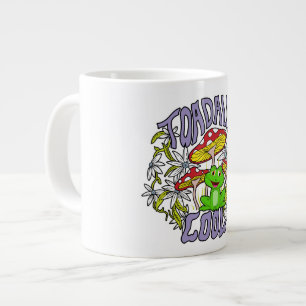 Grande Tasse Toadadal Cool Colorful floral et la typographie de