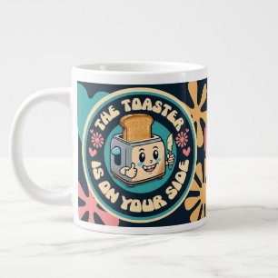 Grande Tasse Toaster hippie groovy pouce en l'air optimisme