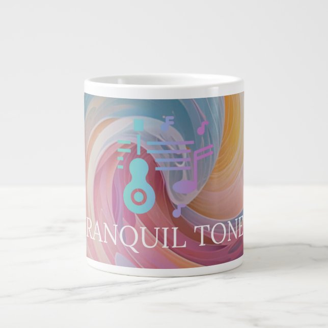Grande Tasse Tons Tranquilles : Pastel ASMR. (Devant)