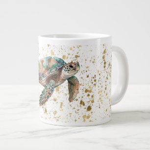 Grande Tasse Tortue de mer Gold Dream