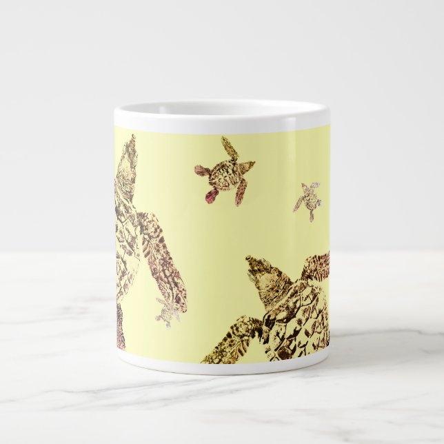 Grande Tasse Tortue de mer verte  (Devant)