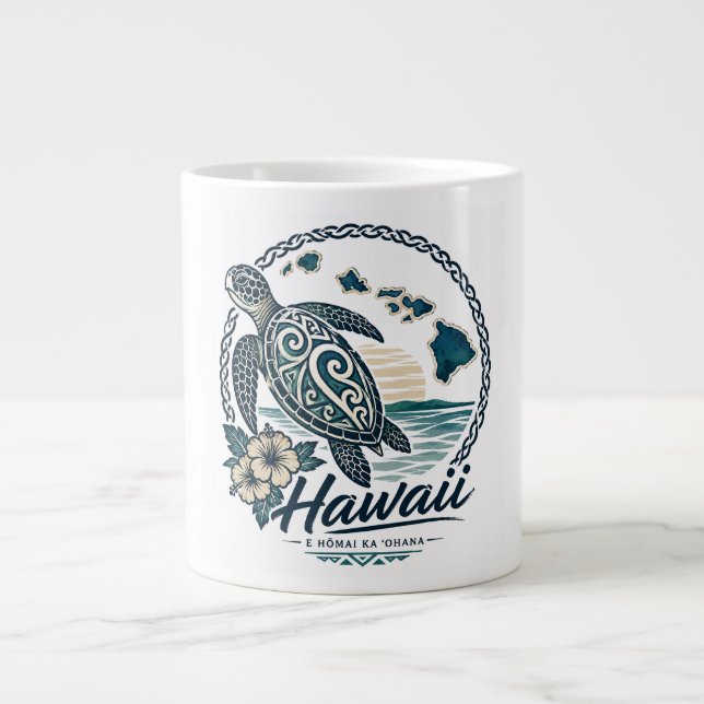 Grande Tasse Tortue d'Hawaii (Devant)