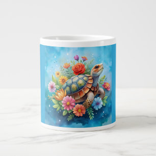 Grande Tasse Tortue florale