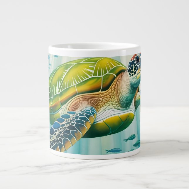 Grande Tasse Tortue peinte (Devant)