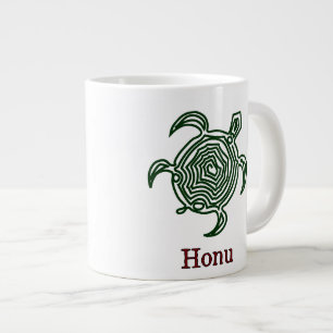 Grande Tasse Tortue verte de Petroglyph