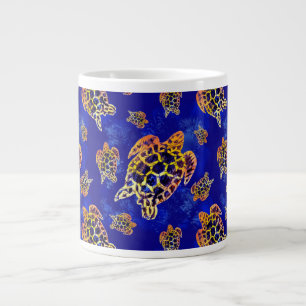 Grande Tasse Tortues marines Batik Art Africain
