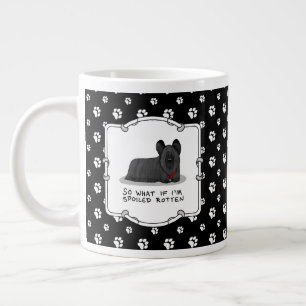 Grande Tasse Tourbé Tétrrier de l'écorce (noir) mignon drôle