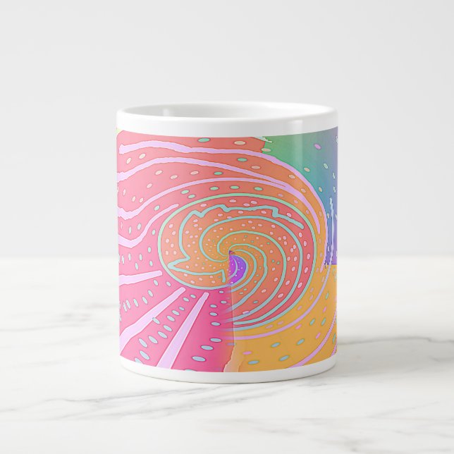 Grande Tasse Tourbillon Vortex Arc-en-ciel (Devant)