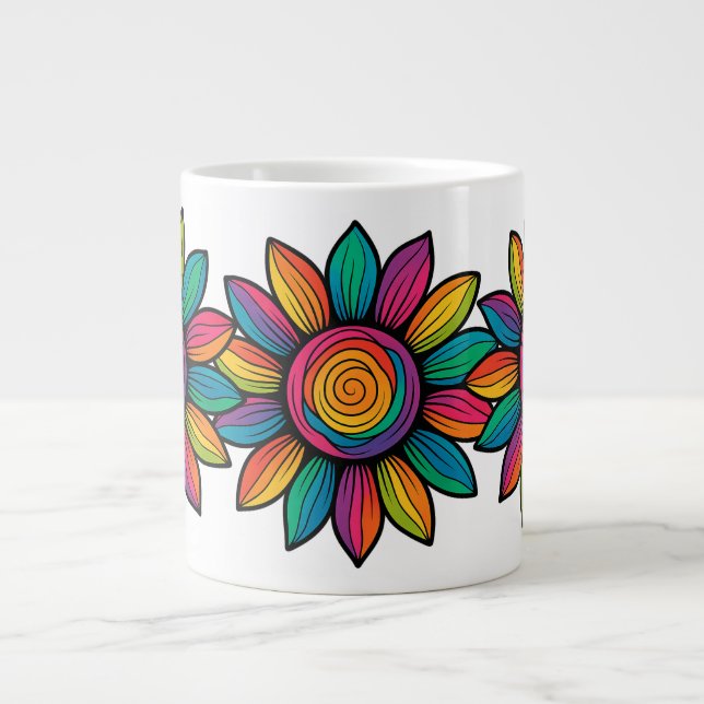 Grande Tasse Tournesol Trippy (Devant)