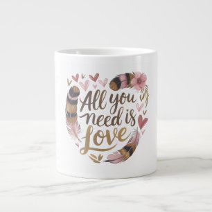 Grande Tasse Tout ce dont vous avez besoin est l'amour – Un dou