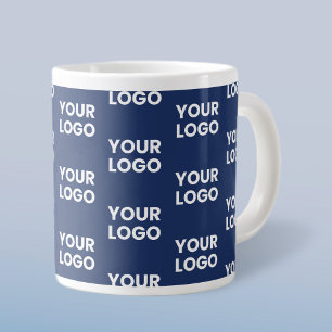 Grande Tasse Toute image ou logo commercial modifiable Dark Nav
