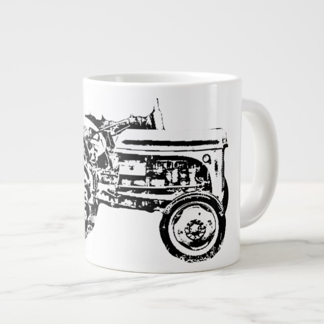 Grande Tasse tracteur vintage Gray massey fergison (Devant droit)