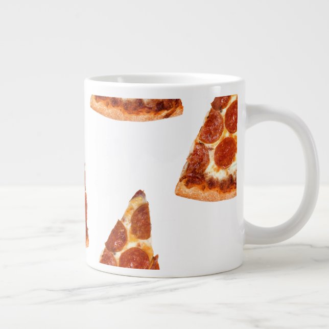 Grande Tasse tranche de pizza pepperoni classique de SlipperyJo (Droite)