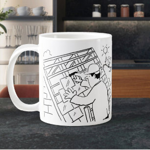 Grande Tasse Travailleur de toiture, toiture ou slater