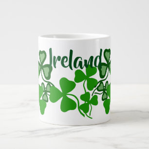 Grande Tasse Trèfle irlandais, blanc, Irlande, trèfle vert 8