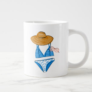 Grande Tasse Trempez le soleil - maillot de bain bleu 2