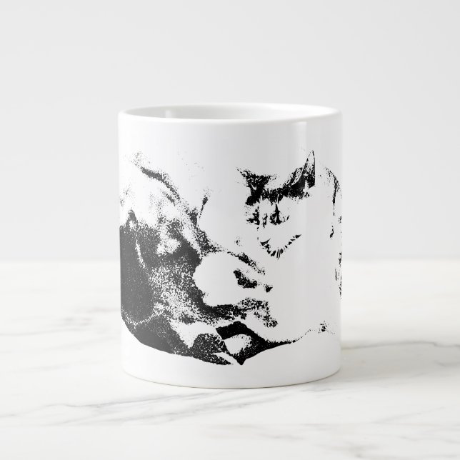 Grande Tasse Trêve d'automne au coeur (Devant)
