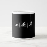 Grande Tasse Triathlon - Triathlon<br><div class="desc">Êtes-vous un fan de triathlon et de marathon ? Ce graphisme de course de vélo de natation sera parfait pour le prochain triathlon.</div>