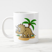Tricératops Dans Un Climat Tropical.