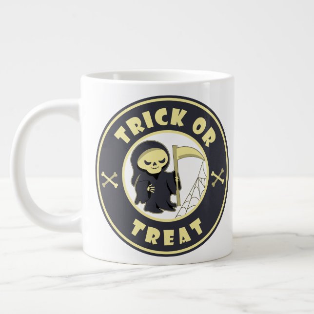 Grande Tasse Trick ou traiter Halloween griffeur caractère (Gauche)