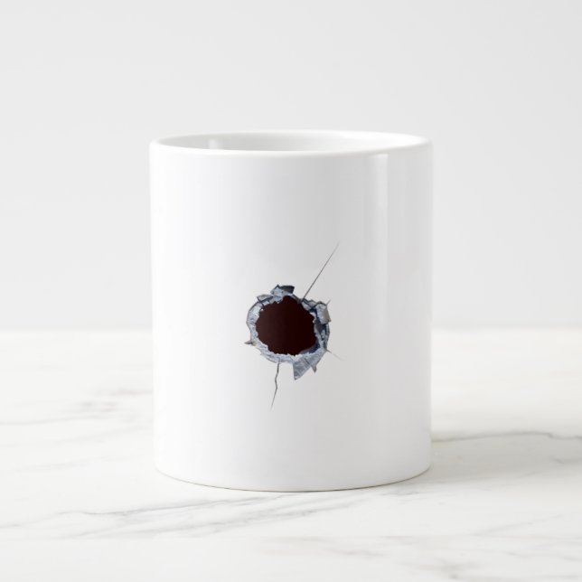 Grande Tasse Trou de balle tiré (Devant)