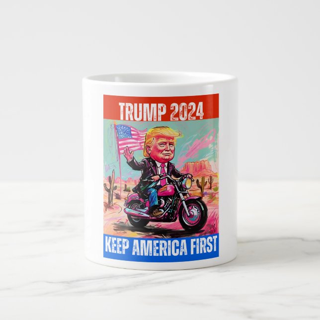 GRANDE TASSE TRUMP 2024 GARDER L'AMÉRIQUE EN PREMIER (Devant)