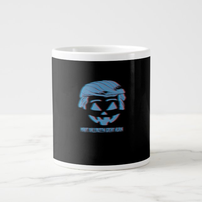 Grande Tasse Trumpkin 3D Rendre Halloween plus grand (Devant)