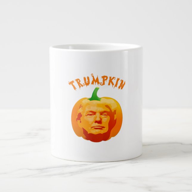 Grande Tasse Trumpkin drôle Costume d'Halloween - Retro MAGA St (Devant)